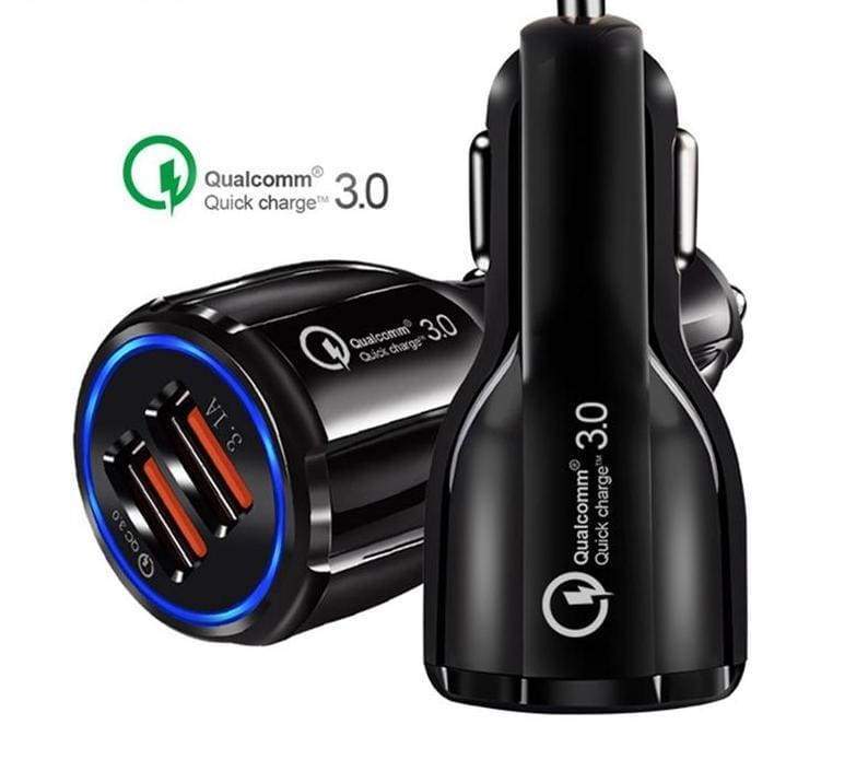 2 Port USB Fast Car Charger for Smart Phone - Car Chargers