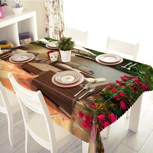 3D Christmas Tablecloth Just For You - E / 90 X 150cm - Tablecloths
