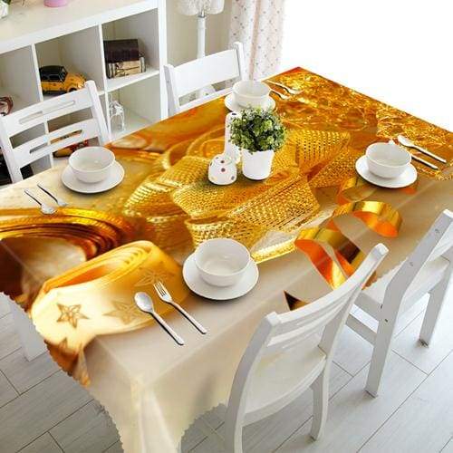 3D Christmas Tablecloth Just For You - G / 90 X 150cm - Tablecloths