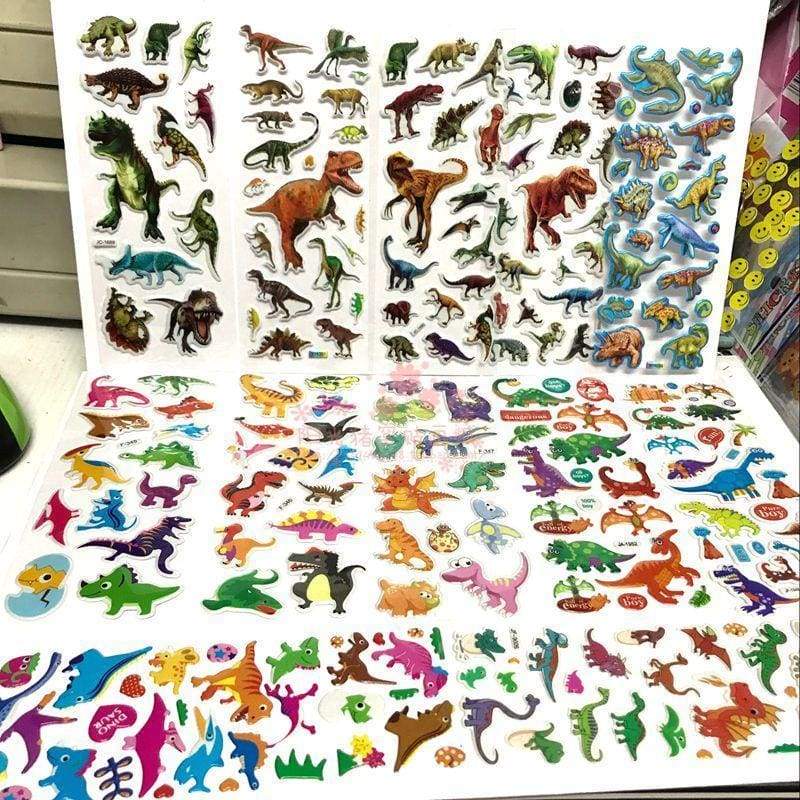3D Colorful Dinosaur Stickers kids - Stickers
