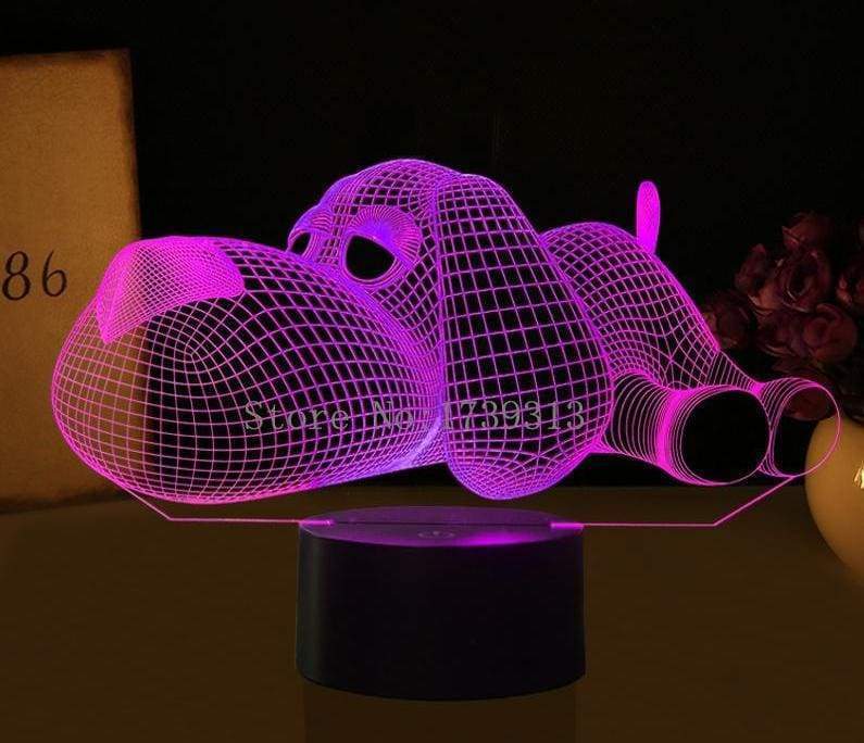 3D LED Illusion Dog Lamp - LED Night Lights