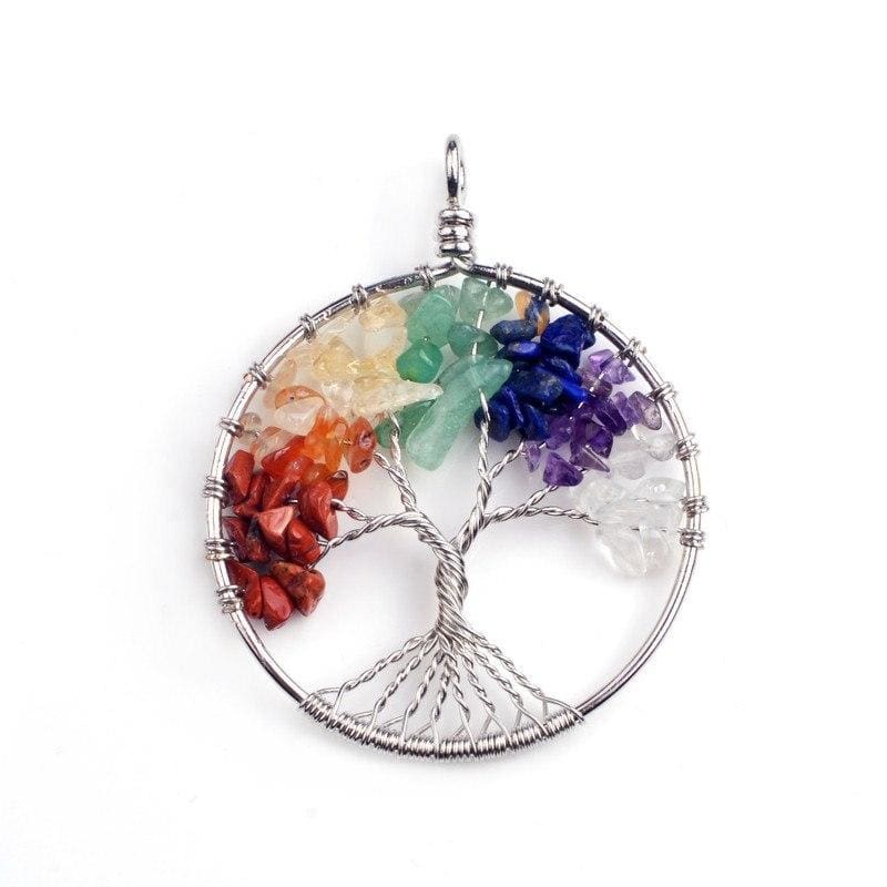 7 Chakra Healing Crystal Necklace Pendants - Pendants