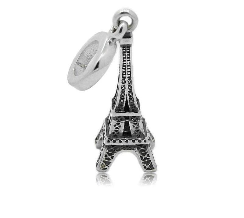 925 Sterling Silver Charms Beads - Eiffel Charm - Beads