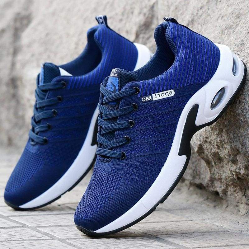 Air Mesh Breathable Sneakers - Blue / 6.5 - Mens Vulcanize Shoes