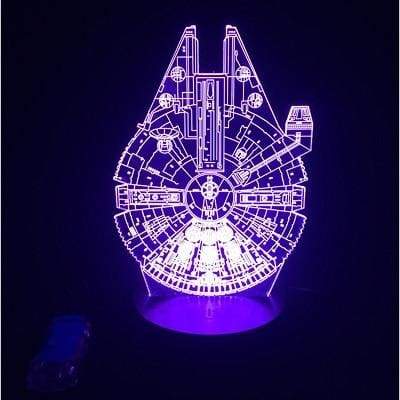 Amazing 3D lamp Just For You - Millenium Falcon / Touch 7 Colors - LED Night Lights