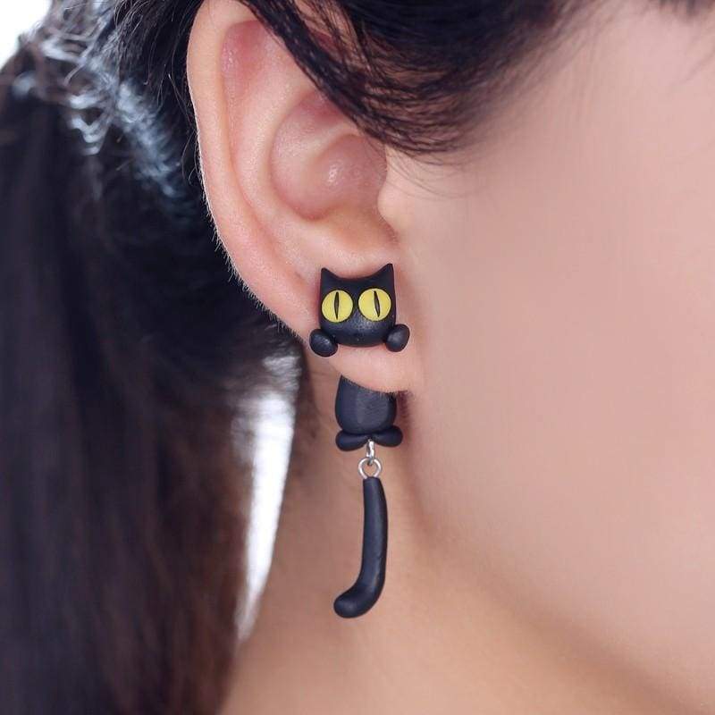 Amazing Eaton Cat Earrings - Stud Earrings