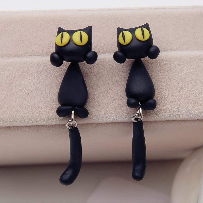 Amazing Eaton Cat Earrings - Stud Earrings