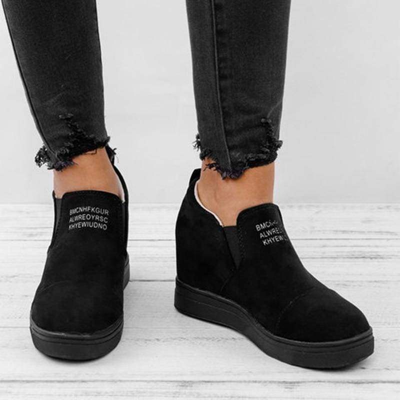 Ankle Short Suede Boots - black / 5 - Ankle Boots
