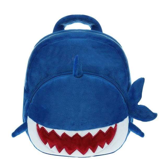 Baby Shark Backpack For Toddler - Blue - Plush Backpacks