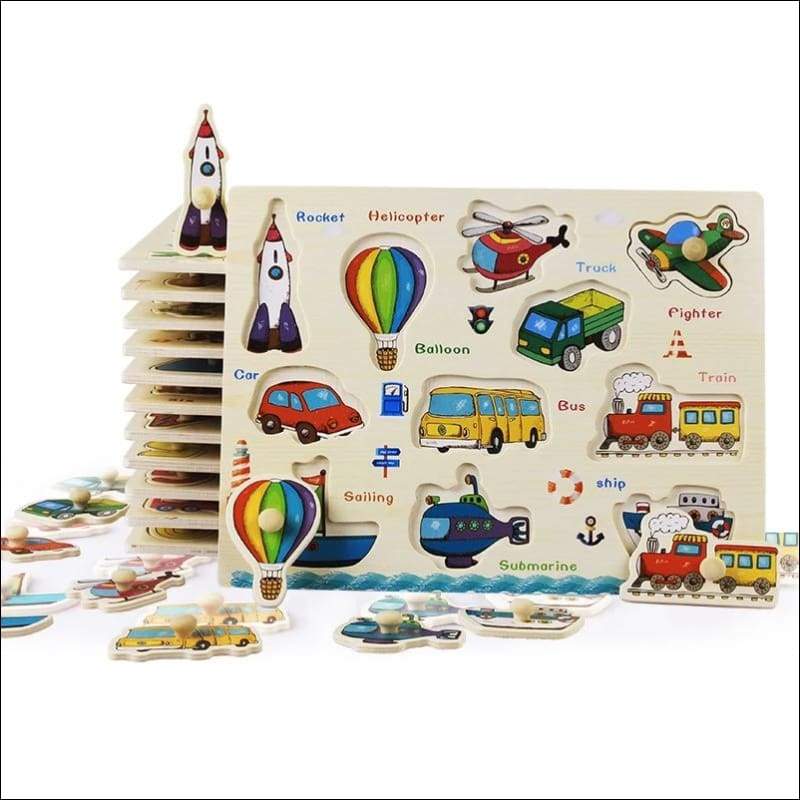 Baby Toys Montessori Wooden Toys Puzzle - Kids Wooden Toys