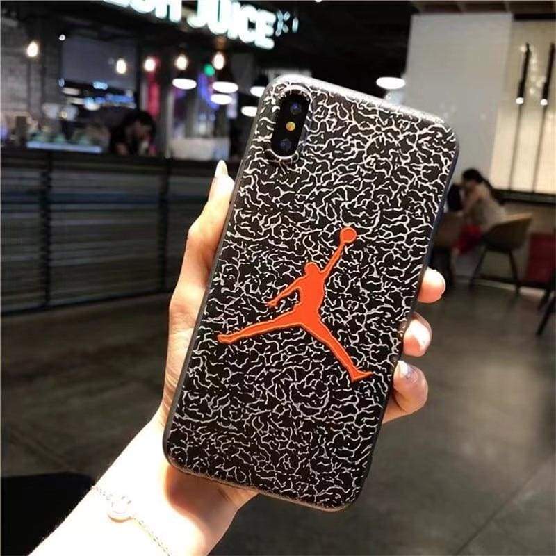 Basketball Cover for iPhone - Red Jordan / for iPhone 6 6s - Half-wrapped Case