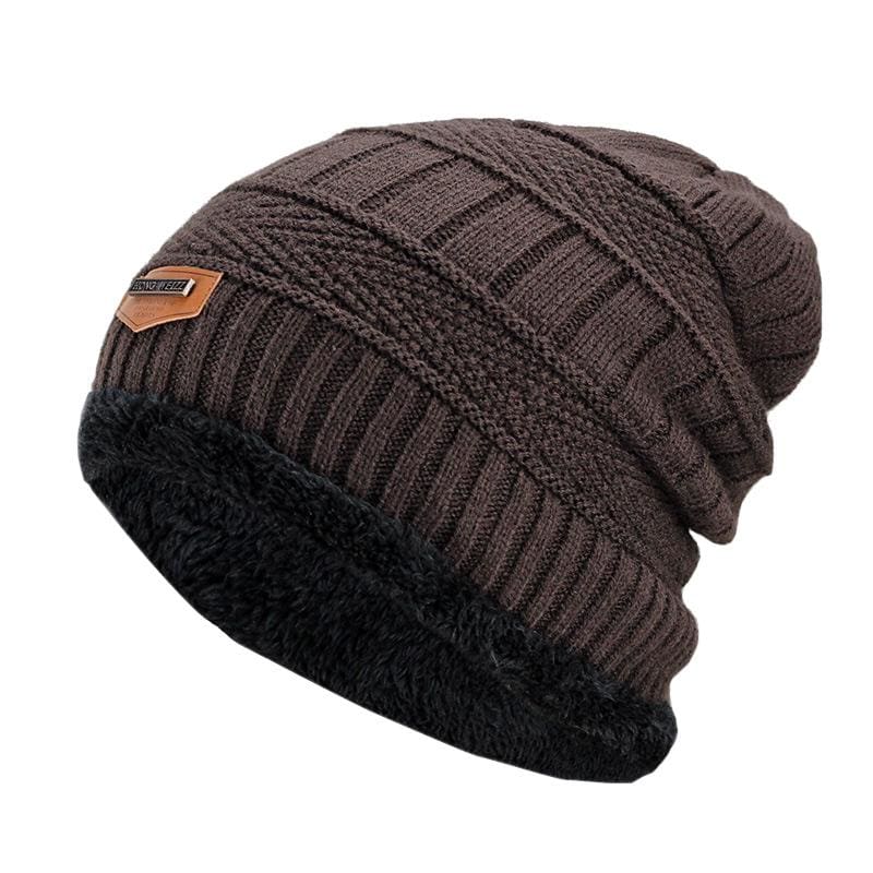 Beanies Knit Winter Cap For Man - Coffee 12 - Skullies & Beanies