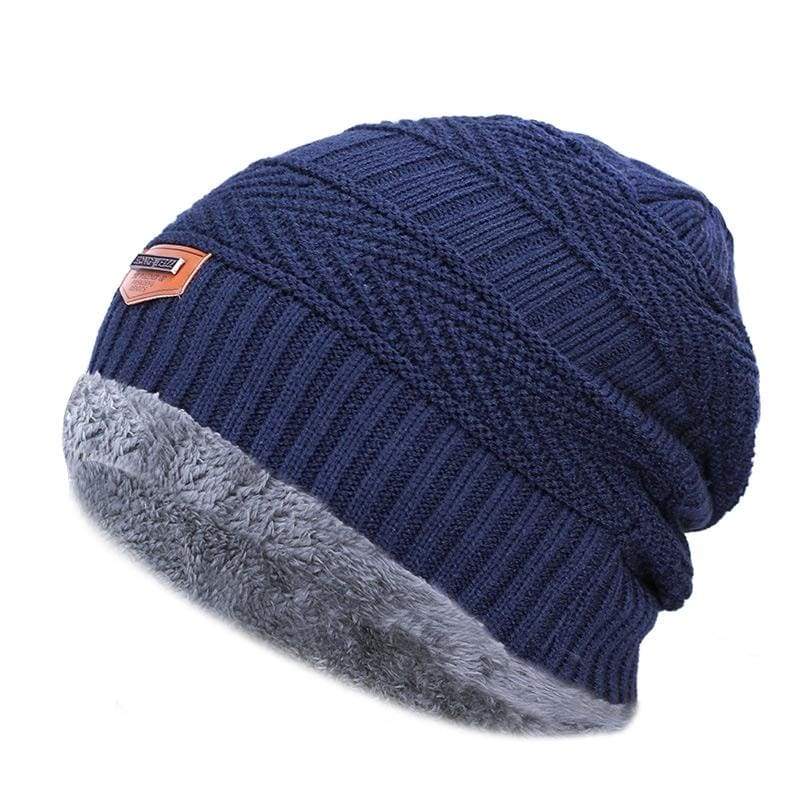 Beanies Knit Winter Cap For Man - Navy 11 - Skullies & Beanies