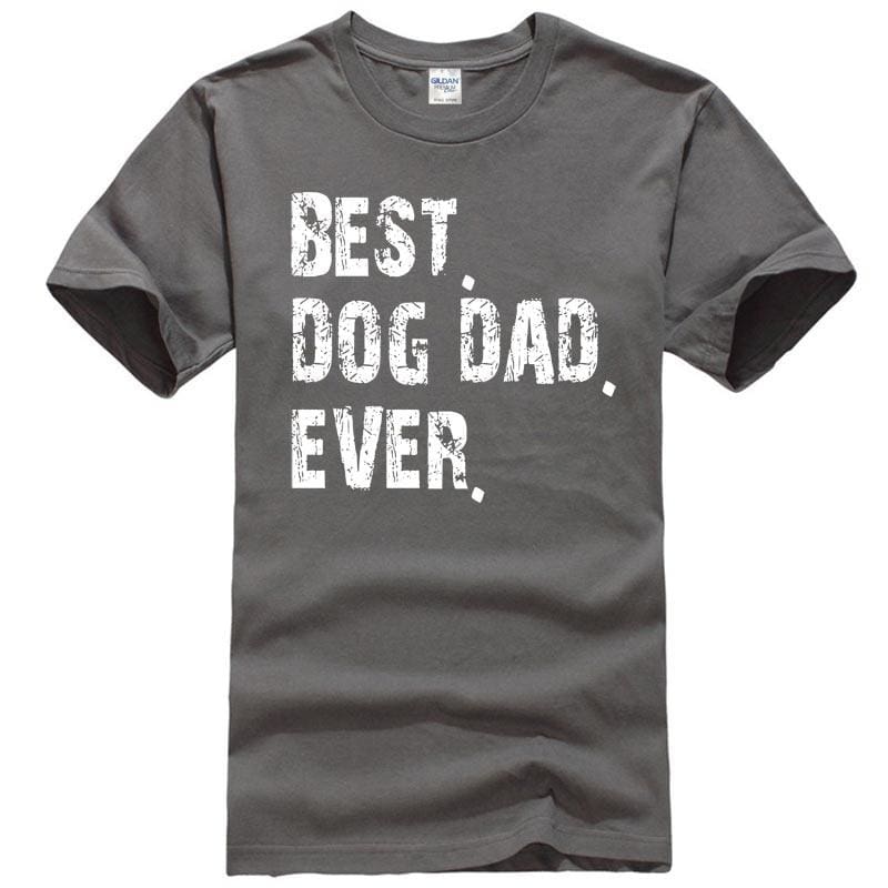 Best Dad Ever Dog T-shirt - Dark Grey / S - T-Shirts