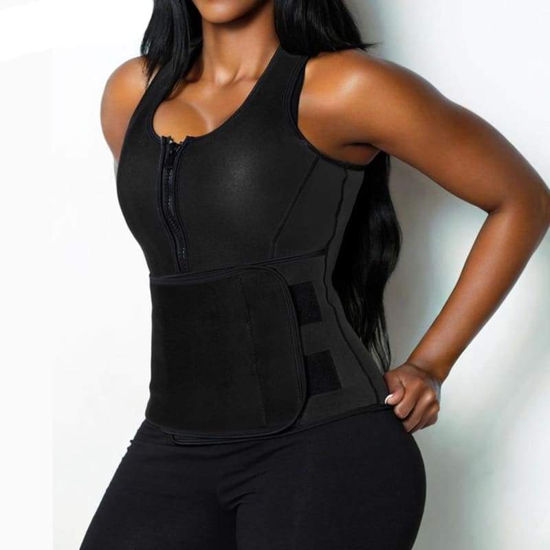 Body Sweat Vest for Ladies - Black / XXL - Tops
