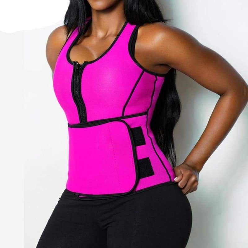 Body Sweat Vest for Ladies - Pink / XXL - Tops