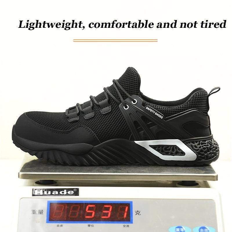 Men’s Protective Shoes Breathable Safety Shoes Lightweight Drop-Proof Work Puncture-Proof Safety Boots Men’s Casual Shoes