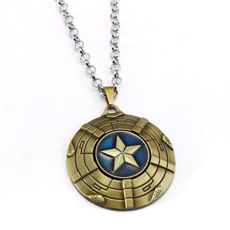Captain America Necklace - Bronze / 60cm - Pendant Necklaces