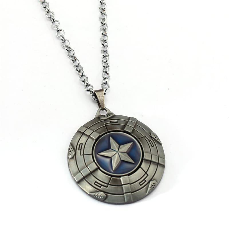 Captain America Necklace - Grey / 60cm - Pendant Necklaces
