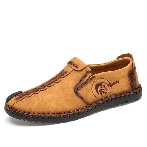 Casual Shoes Loafers Men Shoes - Yellow 01 / 6.5 - Leather Shoes