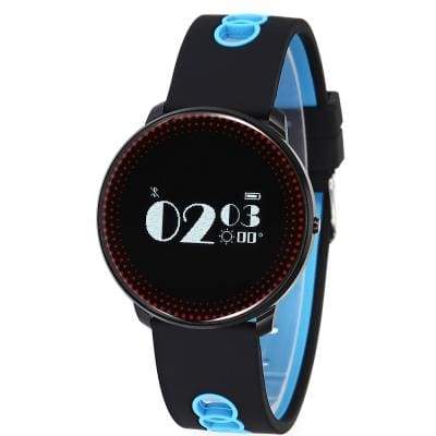 CF007 smart bracelet - Black And Blue - Smart Wristbands