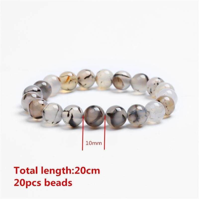 Chakra Lava Bracelet Black Lava Healing Balance Beads - Strand Bracelets