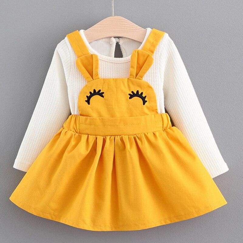 Christmas Baby Dress - AX249 Yellow / 24M - Dresses