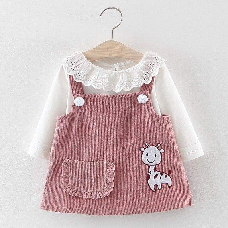 Christmas Baby Dress - AY785 Pink / 24M - Dresses