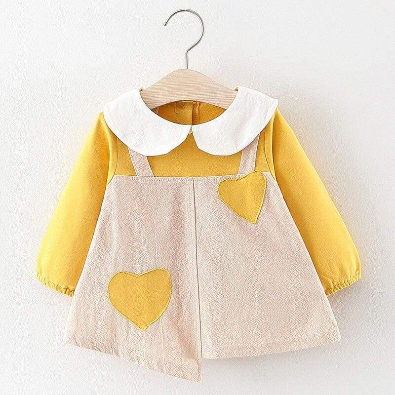 Christmas Baby Dress - AZ2150 Yellow / 24M - Dresses