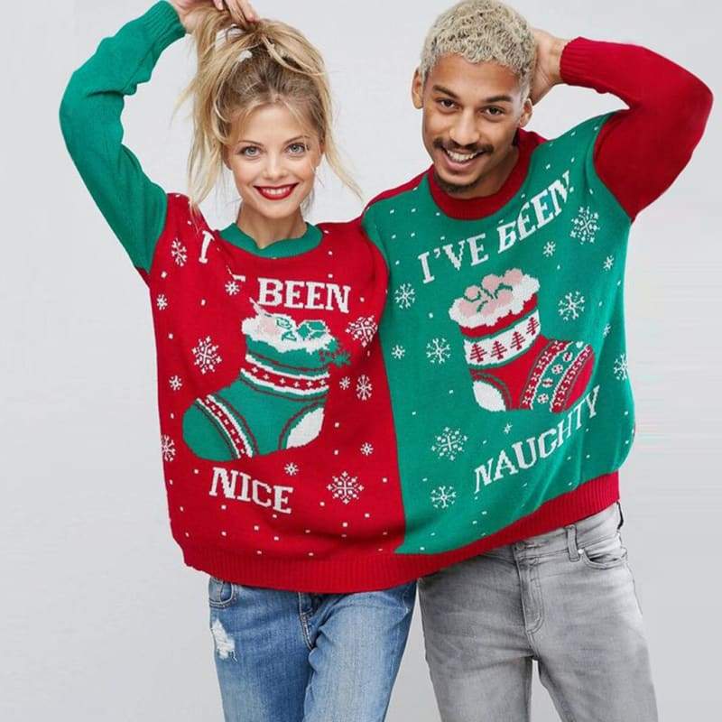 Christmas Couples Sweaters and Pullovers - Christmas Dresses
