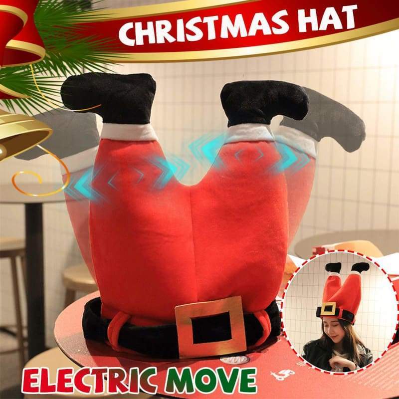 Christmas Santa Claus Hat Electric Moving Pants Just For You - Christmas Decoration