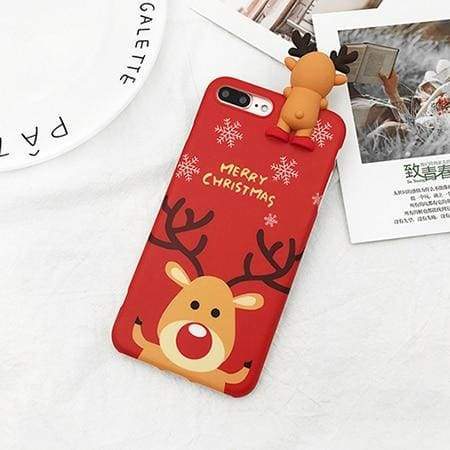 Christmas Snowman Phone Case - Red / For iPhone 6Plus 6SP - Fitted Cases