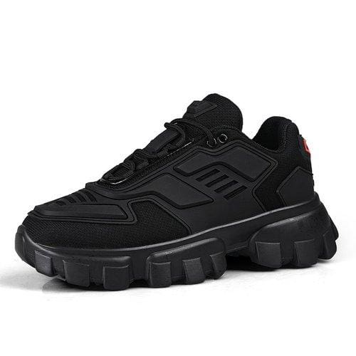 Chunky Trainers Footwear Breathable Shoes - black / 35 - Casual Shoes
