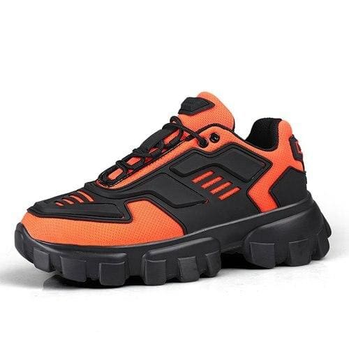 Chunky Trainers Footwear Breathable Shoes - orange / 35 - Casual Shoes
