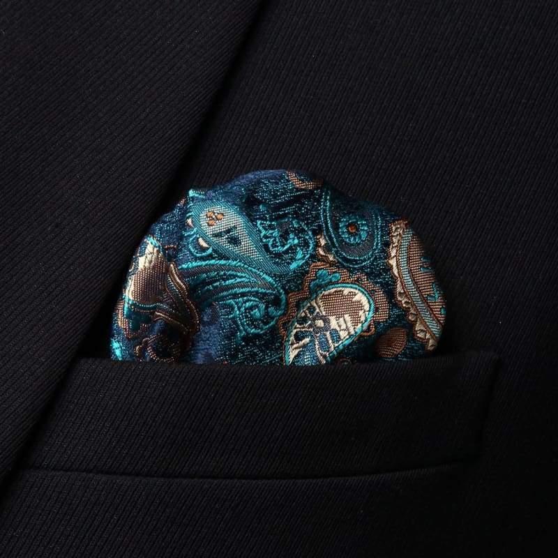 Classic woven silk necktie set - Mens Ties & Handkerchiefs