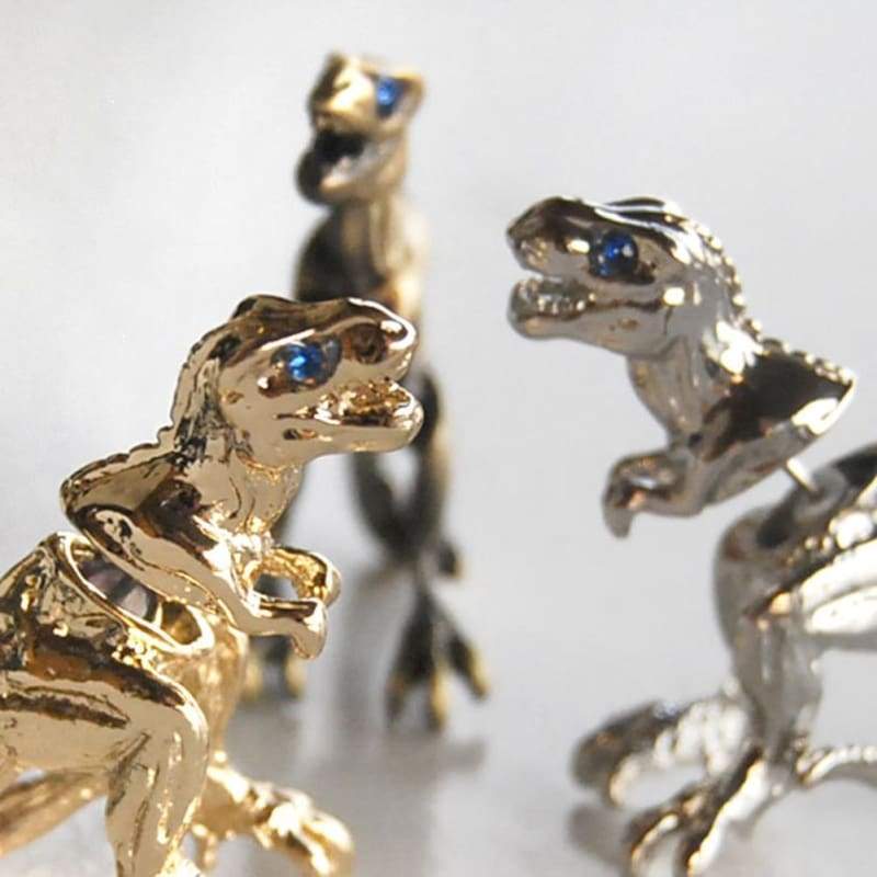 Cool Punk Rock Dinosaur Designs Earrings - Stud Earrings