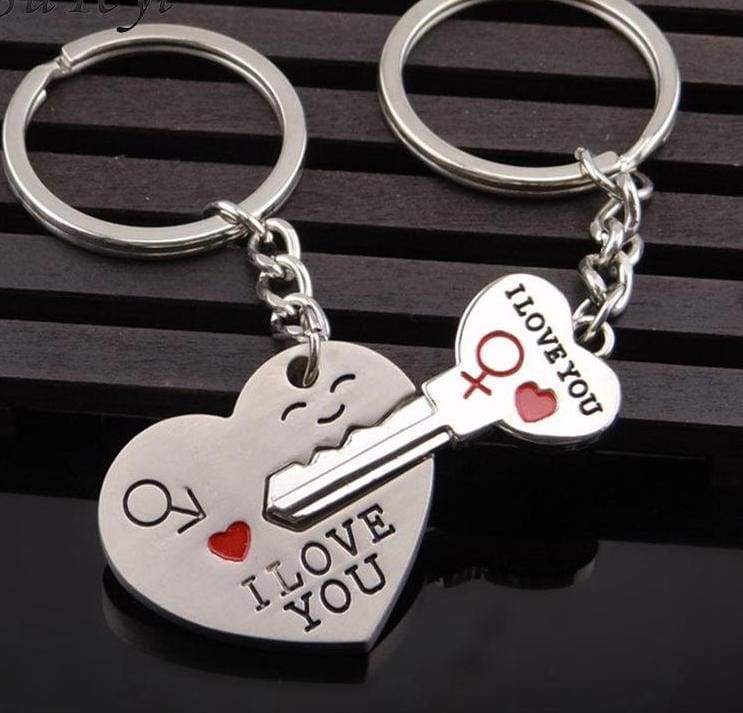 Couple Heart Key Ring - Key Chains