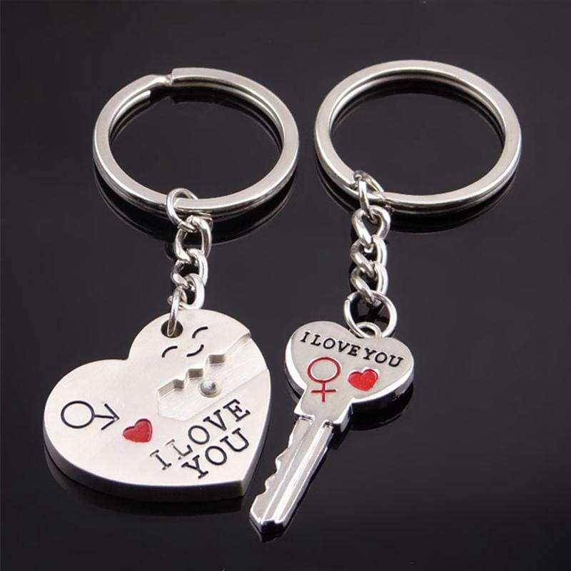 Couple Heart Key Ring - Key Chains