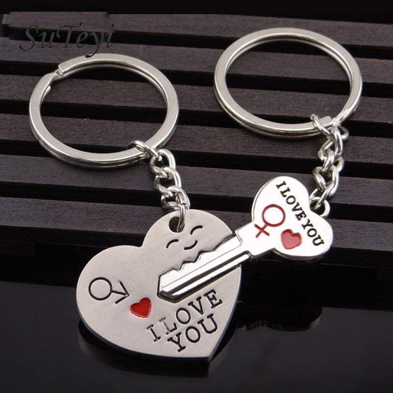 Couple Heart Key Ring - 1 - Key Chains