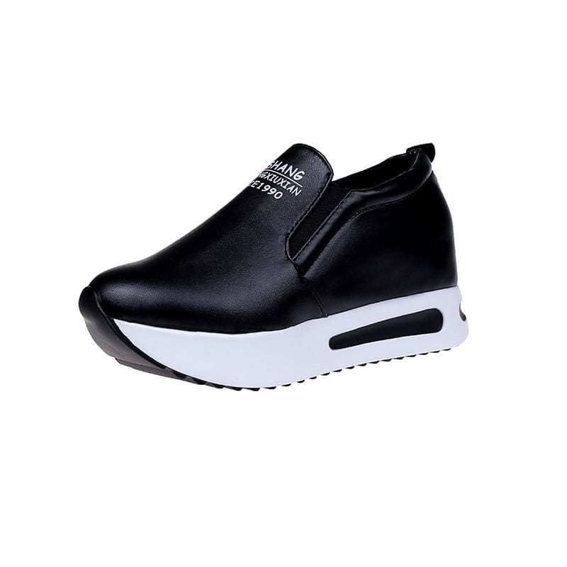 Creepers Spring Increasing Height Shoes - Black / 4 - Womens Pumps