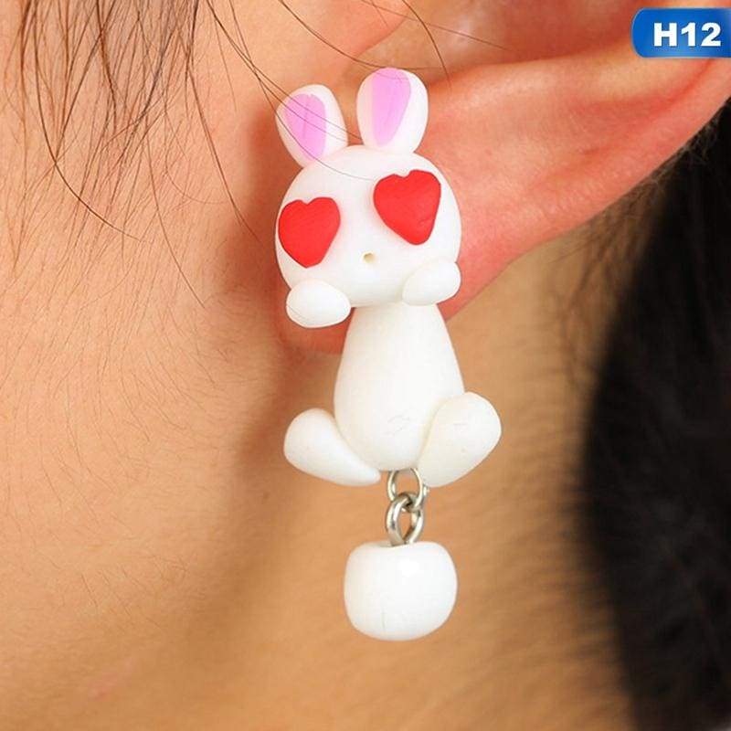 Cute Animal Earrings - H12 - Stud Earrings