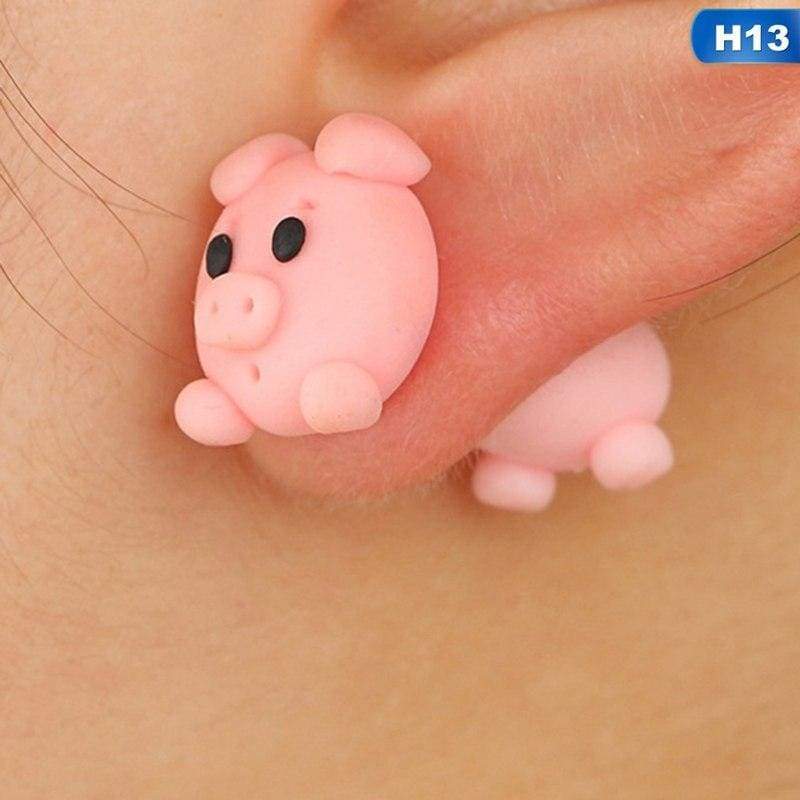Cute Animal Earrings - H13 - Stud Earrings