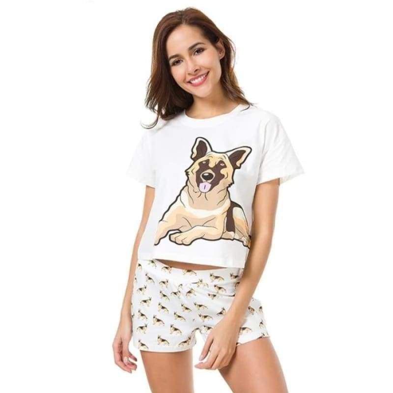 Cute Dachshund Dog Womens Pajama set - Pajama Sets