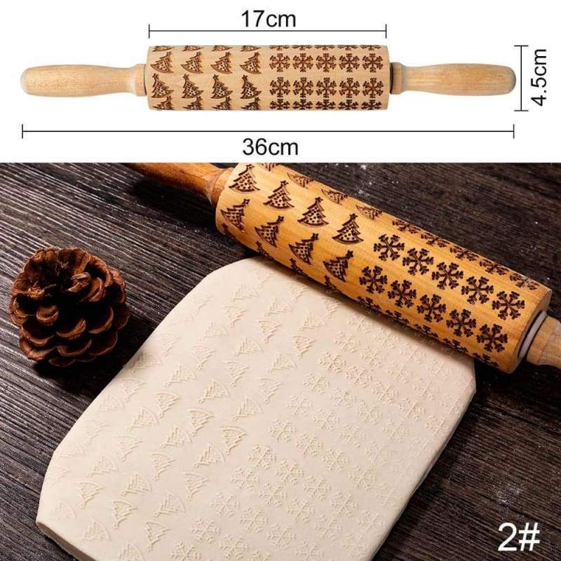 Decorative Rolling Pins Just For You - christmas embossing rolling pin