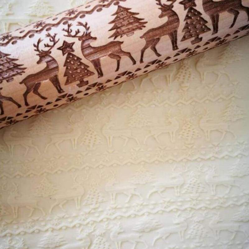 Decorative Rolling Pins Just For You - gutou - christmas embossing rolling pin