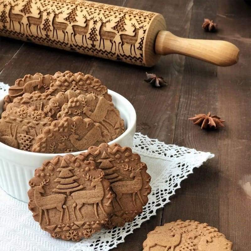 Decorative Rolling Pins Just For You - new style - christmas embossing rolling pin
