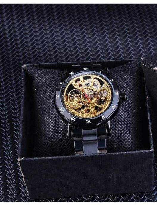 Diamond Mechanical Wrist Watch - Mechanical Watches