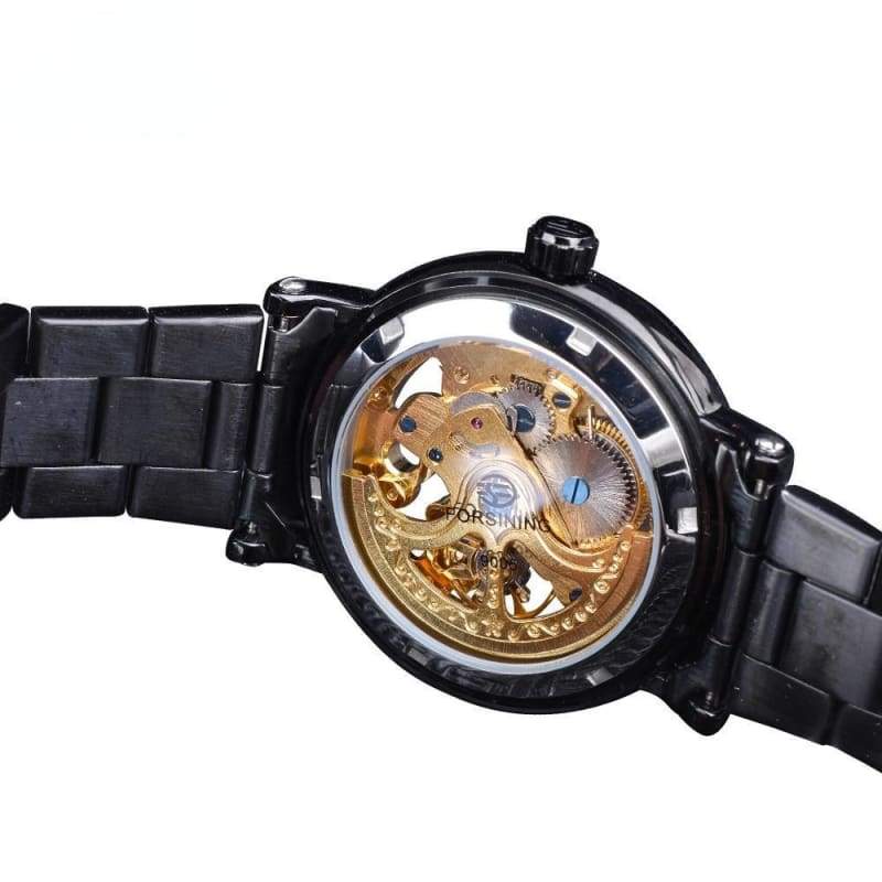 Diamond Mechanical Wrist Watch - Mechanical Watches