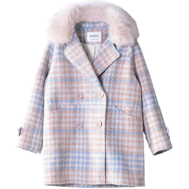 Double Breasted Woolen Coat Just For You - Woolen Coat
