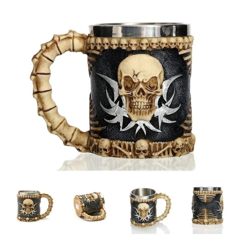 Retro Dragon Mug Skull - Devil - Mugs